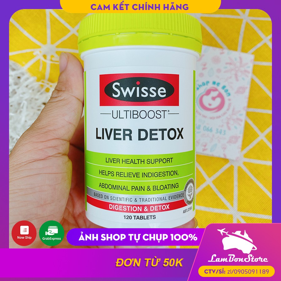 Viên uống Giải Độc Gan Swisse Ultiboost Liver Detox 120 viên - Úc