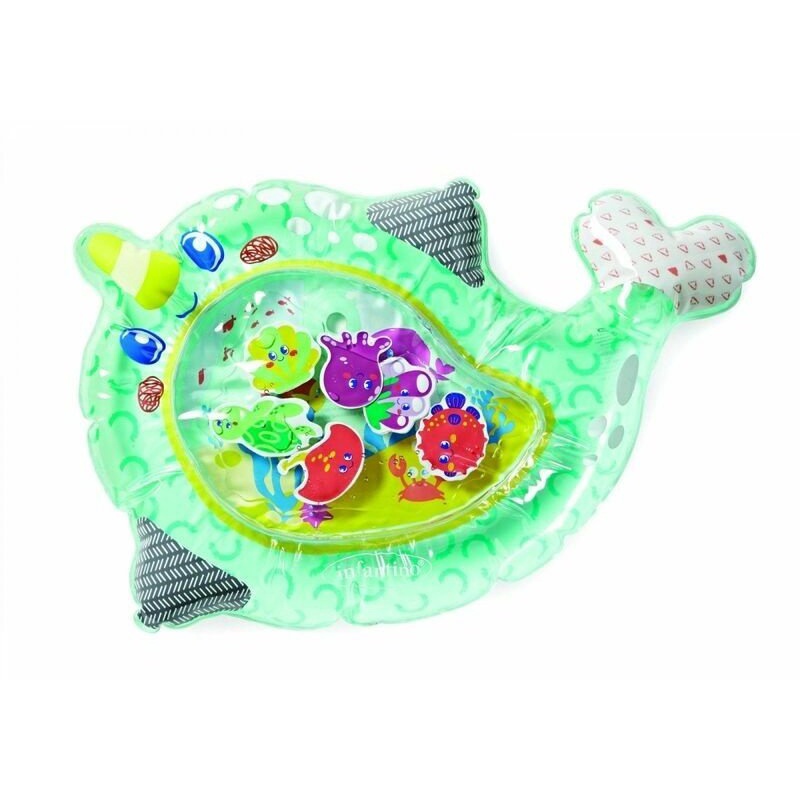 Thảm nước Infantino Water Mat Fish 3M+, đồ chơi thảm bơm hơi cho bé - Monnie Kids