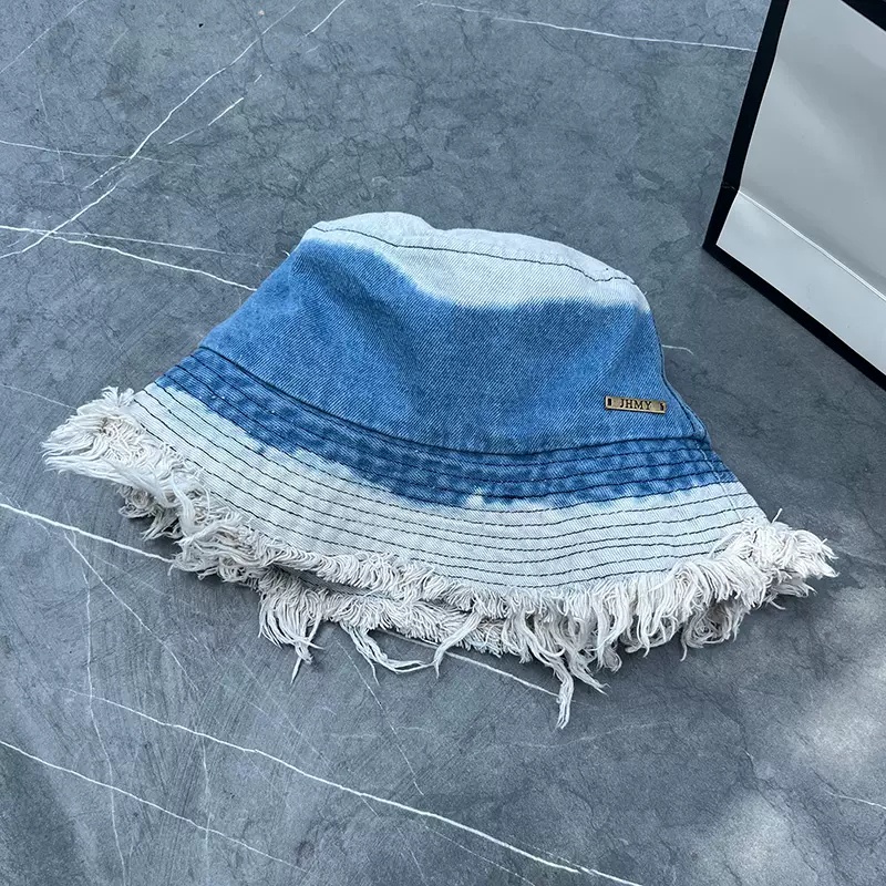 Mũ Bucket Chất Liệu Denim Phong Cách Hàn Quốc Cho Nữ