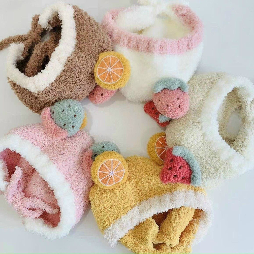 Mũ lông cừu hình hoa quả siêu ấm cho bé 5 tháng đến 3 tuổi