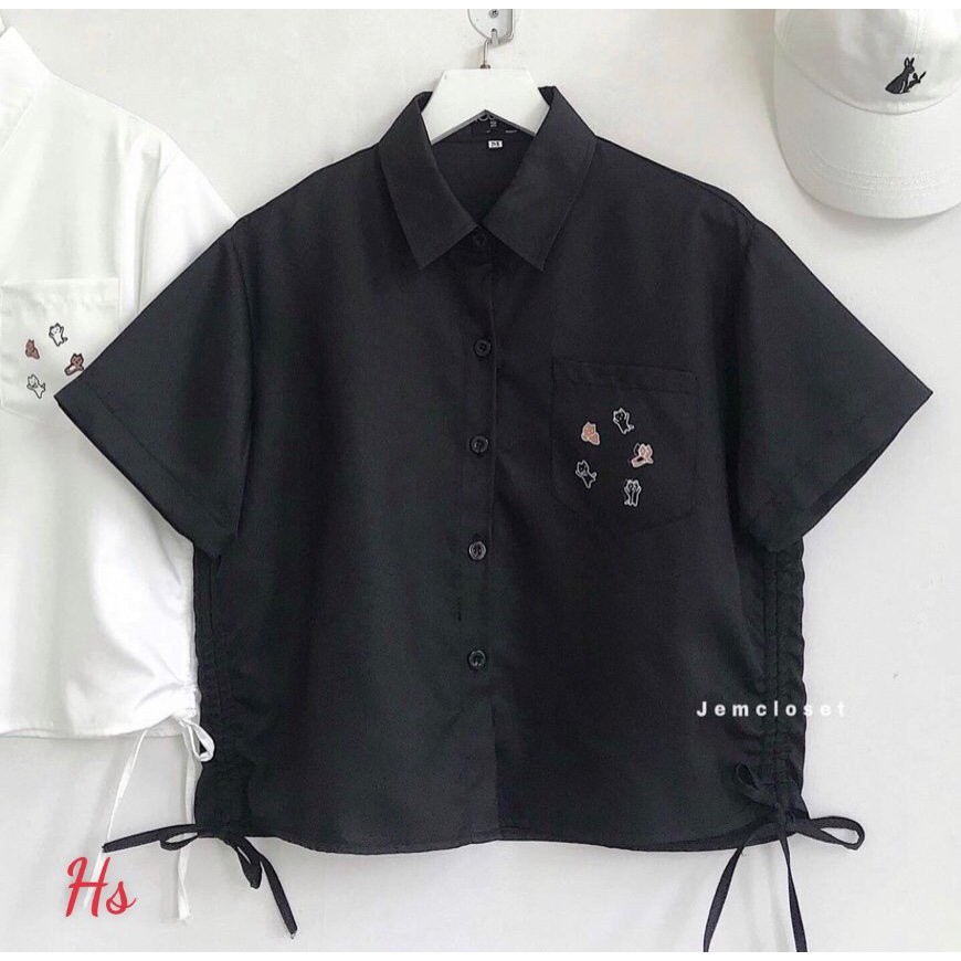 Áo Sơ Mi Rút 2 Bên Hông Đẹp + Phong Cách X.Store Nam Nữ Unisex Kèm Ảnh Tự Chụp + Đánh Giá