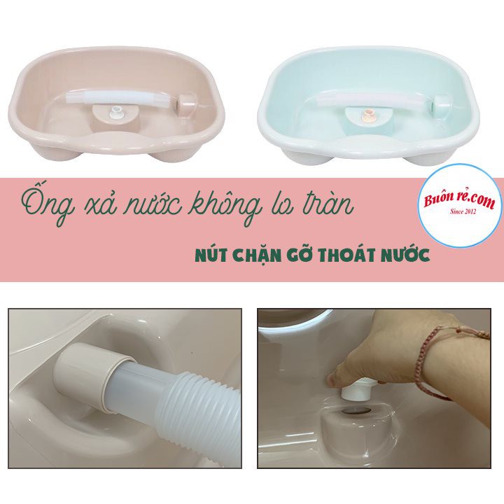 Chậu gội đầu tại giường cho người già, bà bầu, trẻ nhỏ Nhựa Việt Nhật -Thau gội đầu tiện ích (MS: 2206) Buôn rẻ 01358