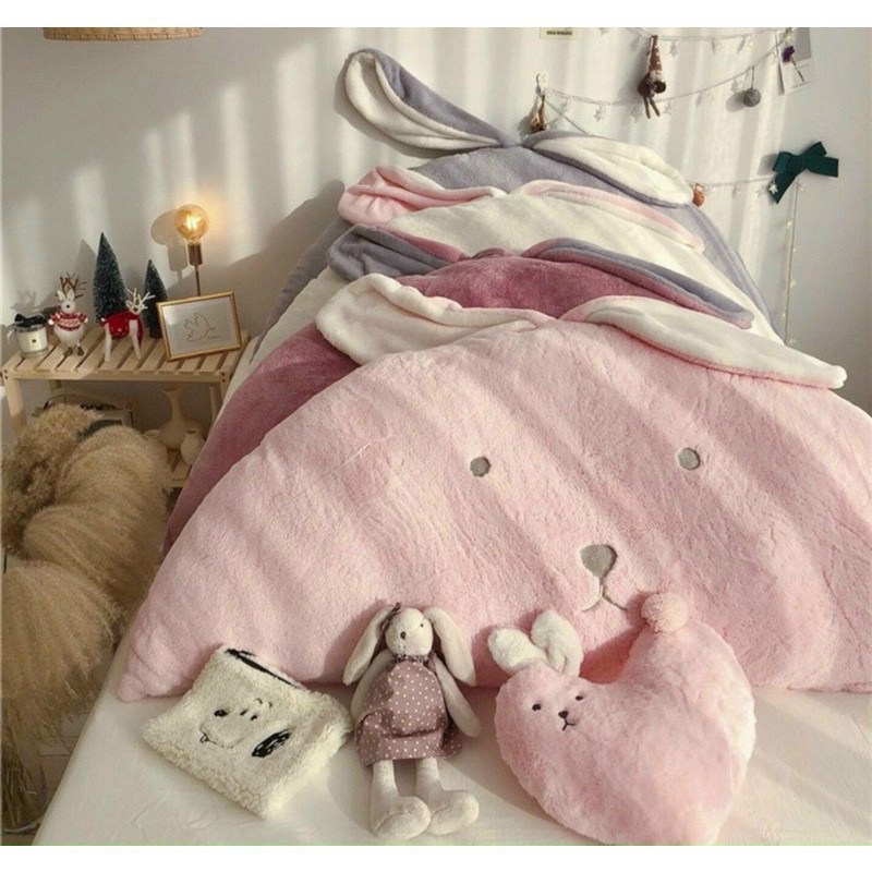 Tựa Giường Lông Thỏ Mềm Mịn 16 Mẫu Siêu Đáng Yêu (Shinbedding)