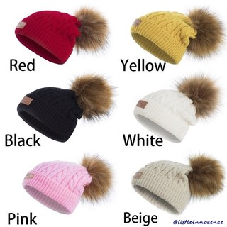 Enc-new Tập Đi Mùa Đông Ấm Áp Trẻ Em Bé Gái & Bé Trai Trẻ Sơ Sinh Móc Mũ Đan Beanie