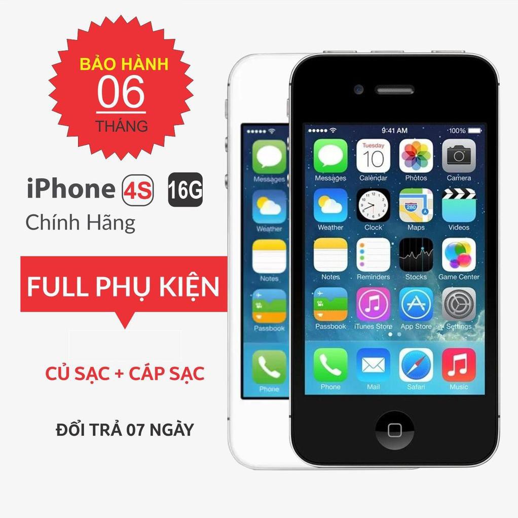 Điện thoại siêu rẻ Iphone 4S 16G bản Quốc Tế - Nghe gọi, zalo, Face, Youtube | WebRaoVat - webraovat.net.vn