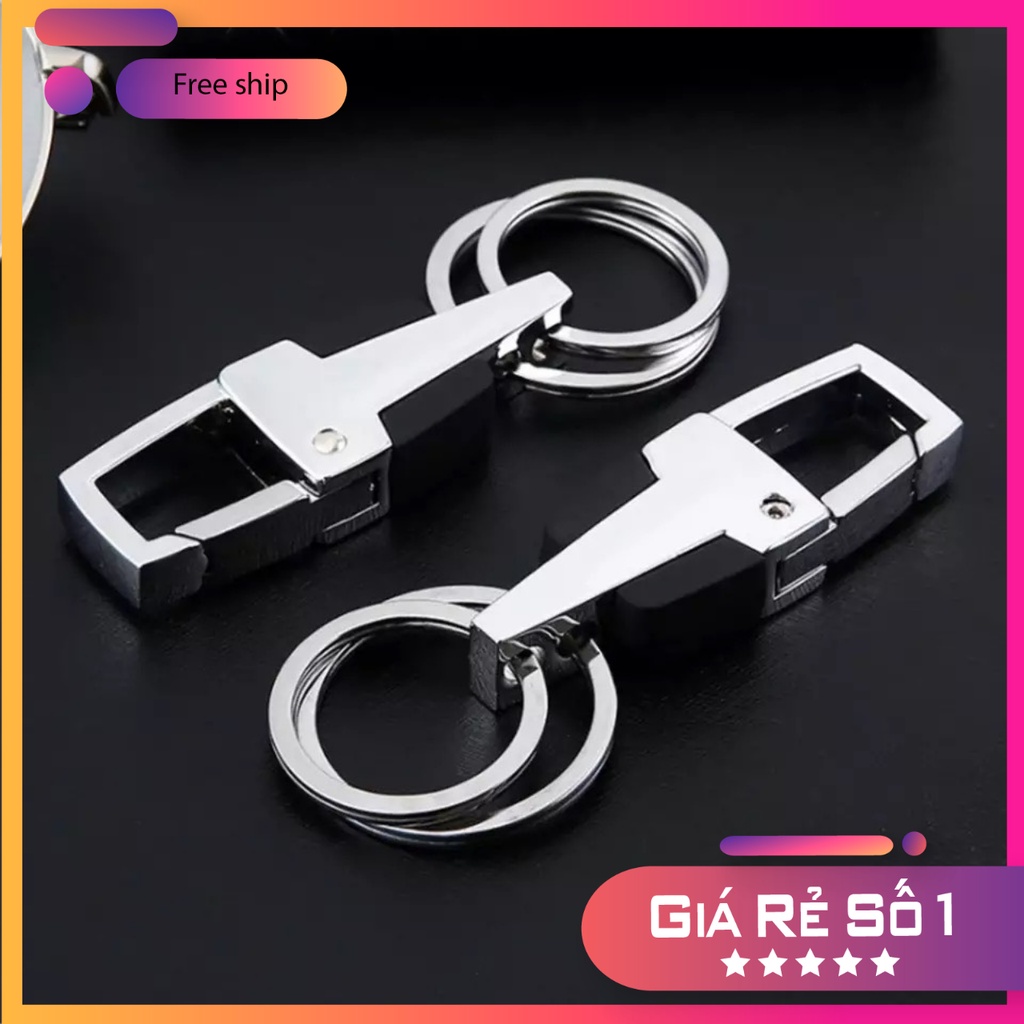 Móc khóa xe hơi MK03 cao cấp - chất liệu thép không gỉ