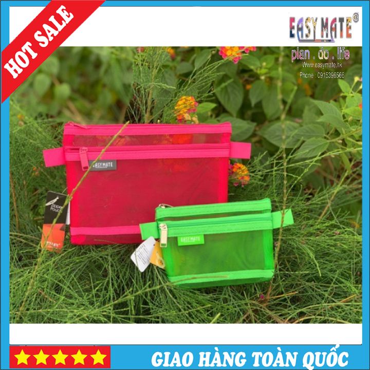 Túi Lưới Khóa Kéo Đa Năng Tiện Dụng, đựng mỹ phẩm ⚜️FREESHIP⚜️ Size A4, A5, A5.5., A6, A8 và  B4, B5, B6, B6.5. Mã FC9