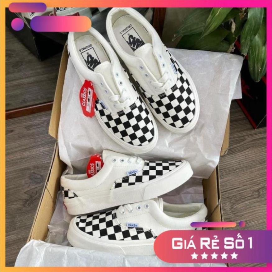 ⚡𝗕𝗜𝗚 𝗦𝗔𝗟𝗘⚡ Giày Vans caro buộc dây hàng đẹp full box bill dành cho nam nữ freeship | BigBuy360 - bigbuy360.vn