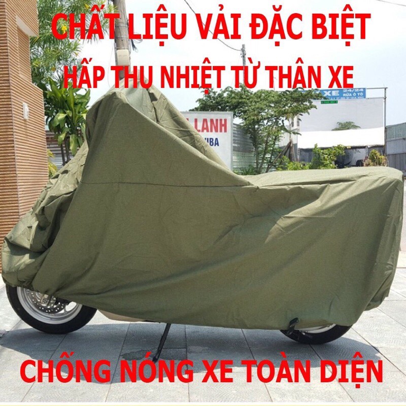 Áo Trùm Xe Máy Chất Liệu Vải Dù Loại Dày Chắc Chắn Siêu Bền