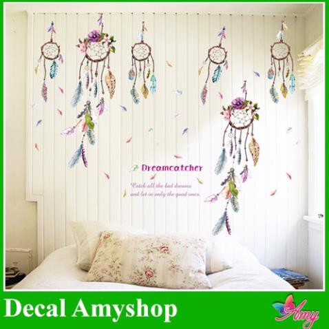 [XẢ HÀNG] Decal dán tường ⚡ FREESHIP ⚡ Dreamcatcher - decal dán trang trí phòng ngủ đẹp, dễ thương AmyShop tại HCM