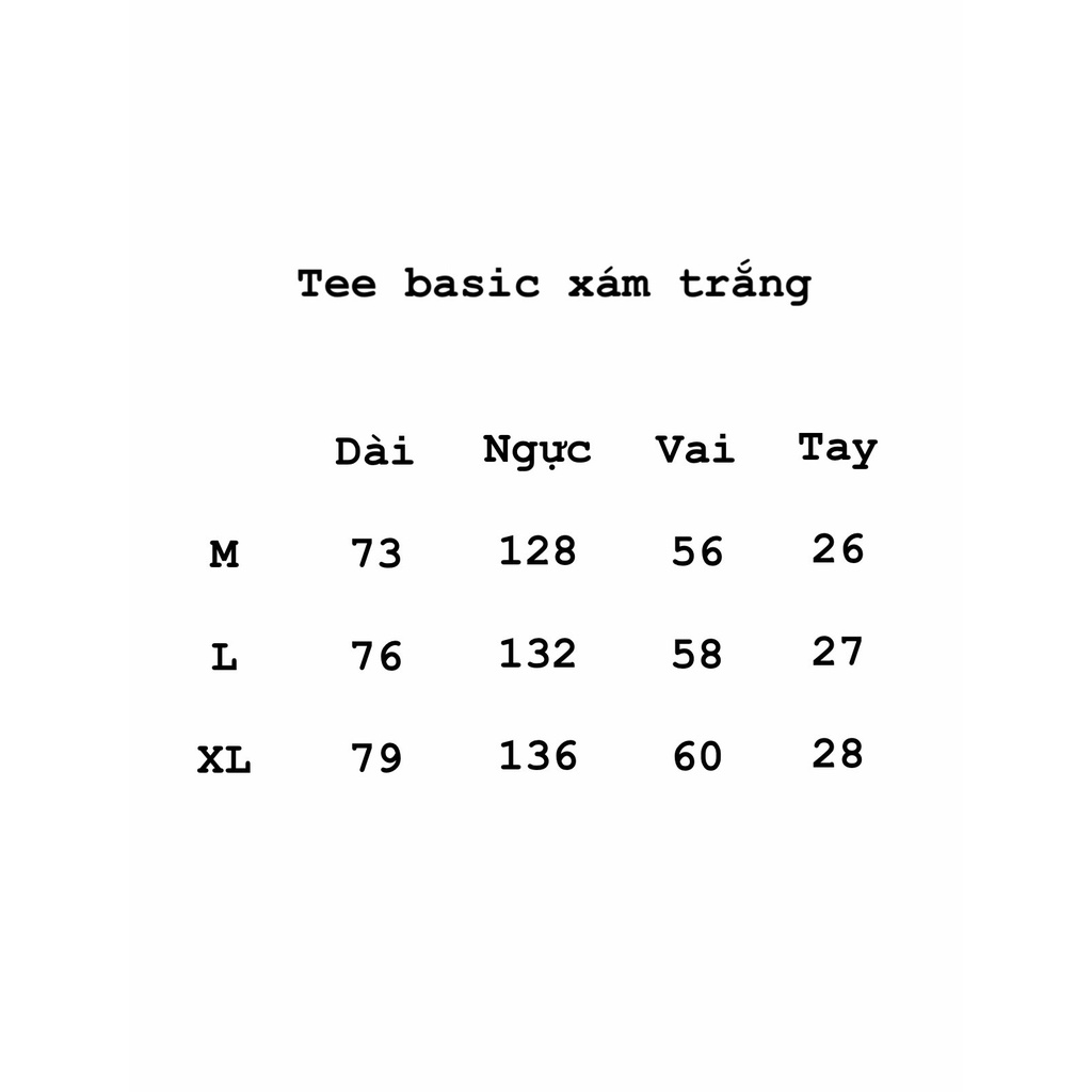 Áo Layer Basic Xám Trắng form rộng Unisex T60