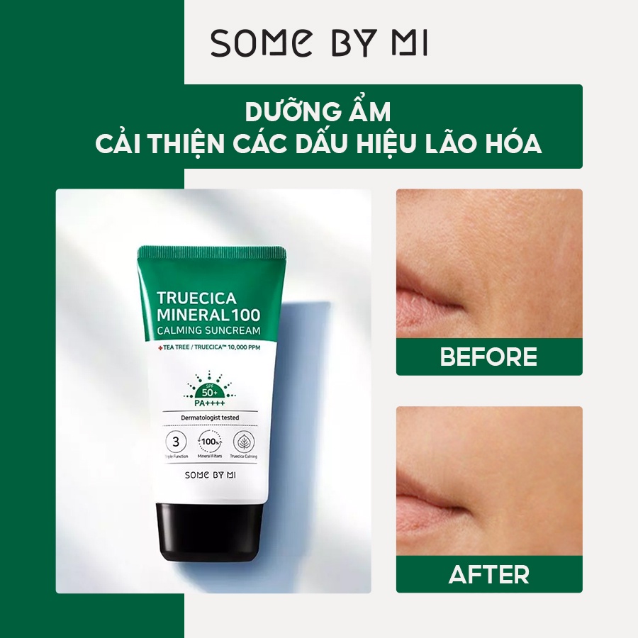  Kem Chống Nắng Some By Mi Truecica Mineral 100 Calming Suncream 50PA++++ 50ml | WebRaoVat - webraovat.net.vn