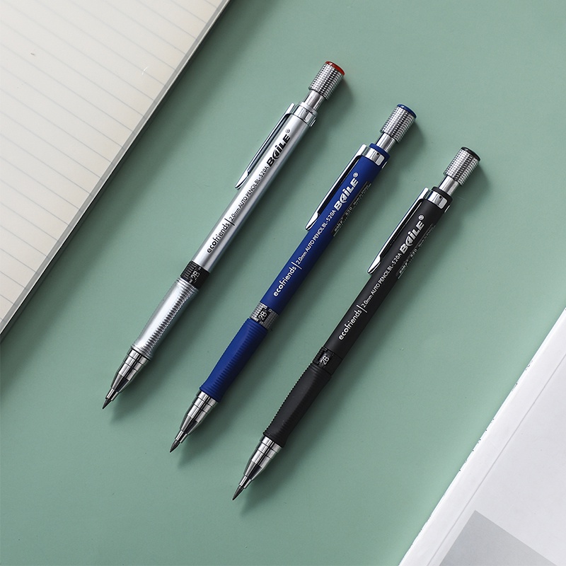 Bút chì bấm cơ 2.0mm 2B viết vẽ trơn tru xóa được dành cho văn phòng trường học