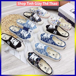 Giày Sục Ny Đạp Gót, Sục Ny, Sục MLB Đạp Gót Màu Monogram Hot Hit 2021 Bản Đẹp 2021