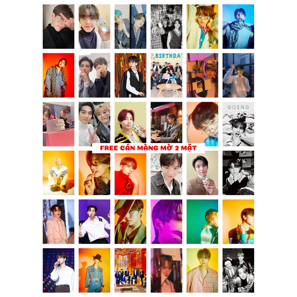 Lomo card 90 ảnh Seventeen - Twitter 0316