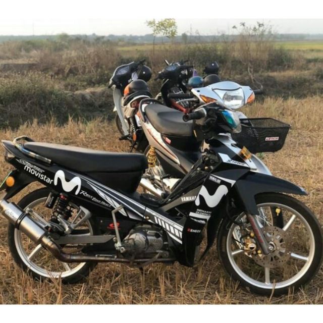 Tem trùm Sirius ♦FREESHIP♦ đen trắng movistar, độ team decal xe máy si spark rẻ đẹp