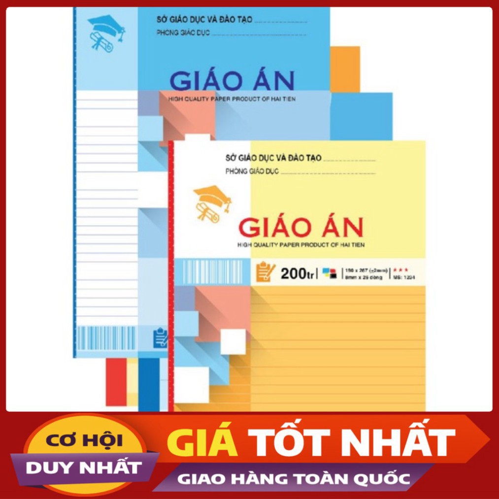 [Bebu123] 🌻 Vở Giáo án A4 ô ly Hải Tiến 120 trang, 200 trang, vở học sinh, sinh viên, giáo viên 🌼Giá Rẻ🌼 . [TD92]