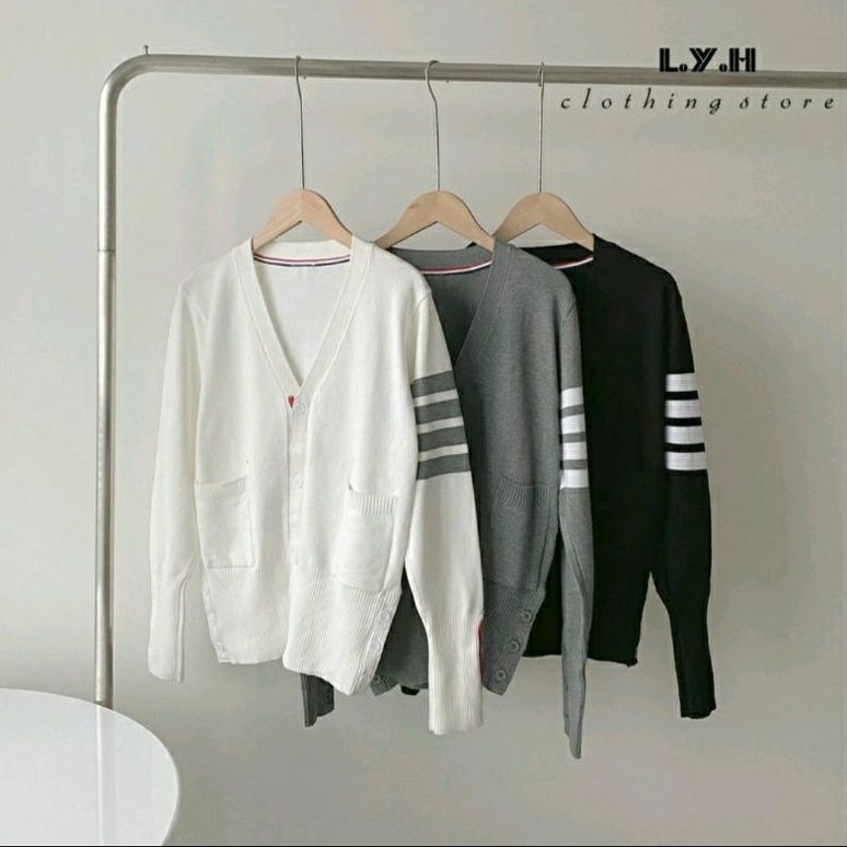 Áo cardigan thom browne kẻ sọc