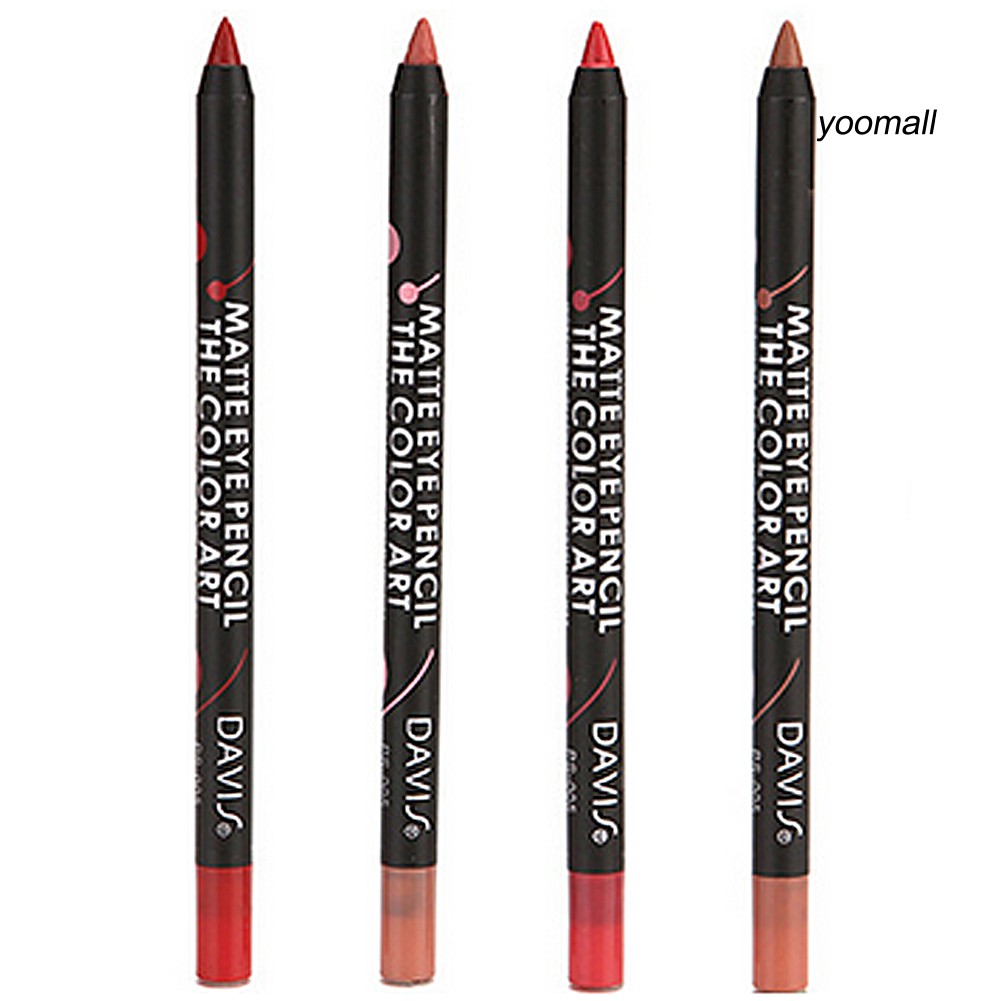 [Hàng mới về] Chì Kẻ Môi 12 Màu Tùy Chọn Chống Nước Lâu Trôi Trang Điểm Thời Trang