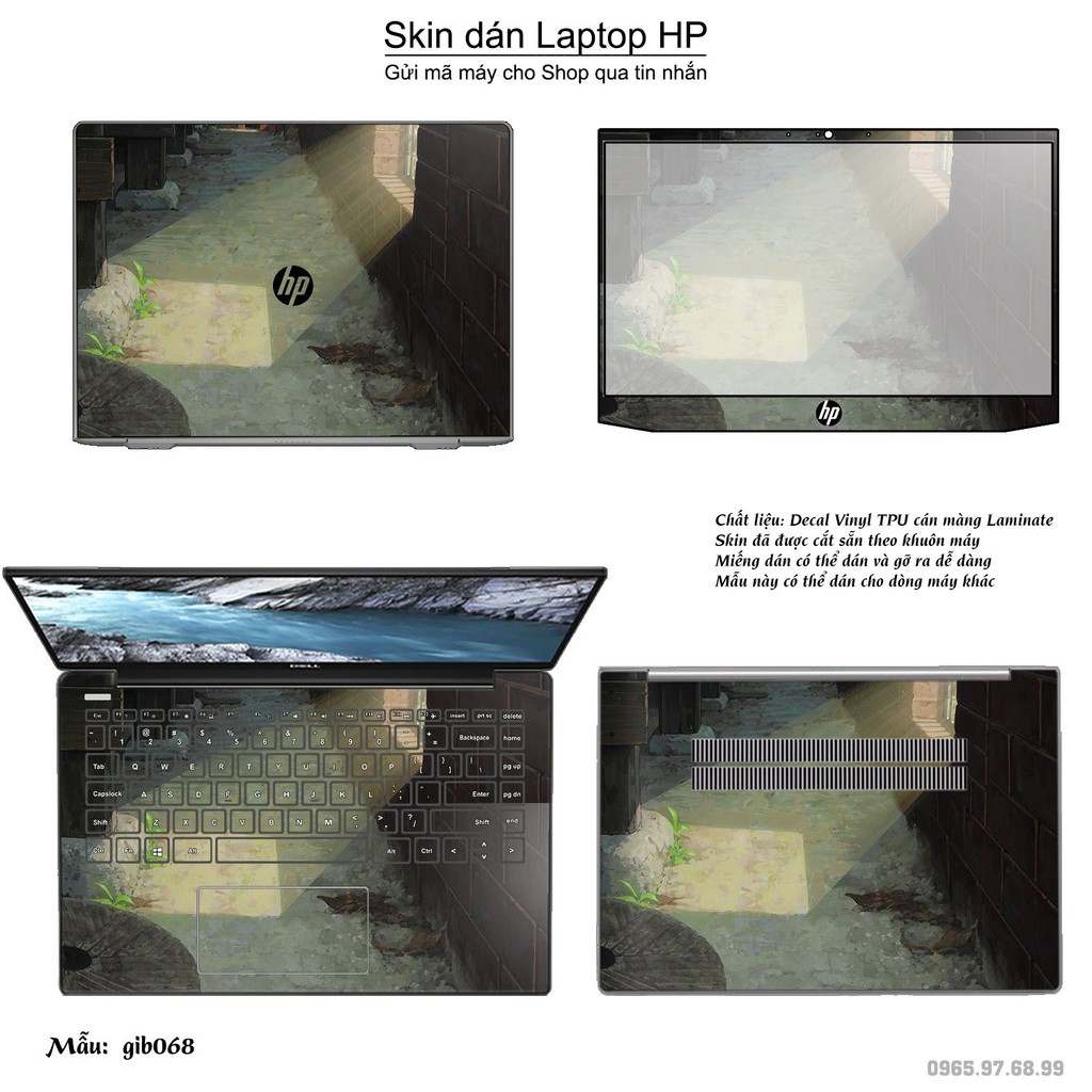 Skin dán Laptop HP in hình Ghibli _nhiều mẫu 11 (inbox mã máy cho Shop)