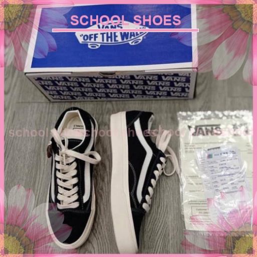 [Shool Shoes] Giày Vans đen , Giày Sneaker Thể Thao Nam Nữ Full Box Bảo Vệ