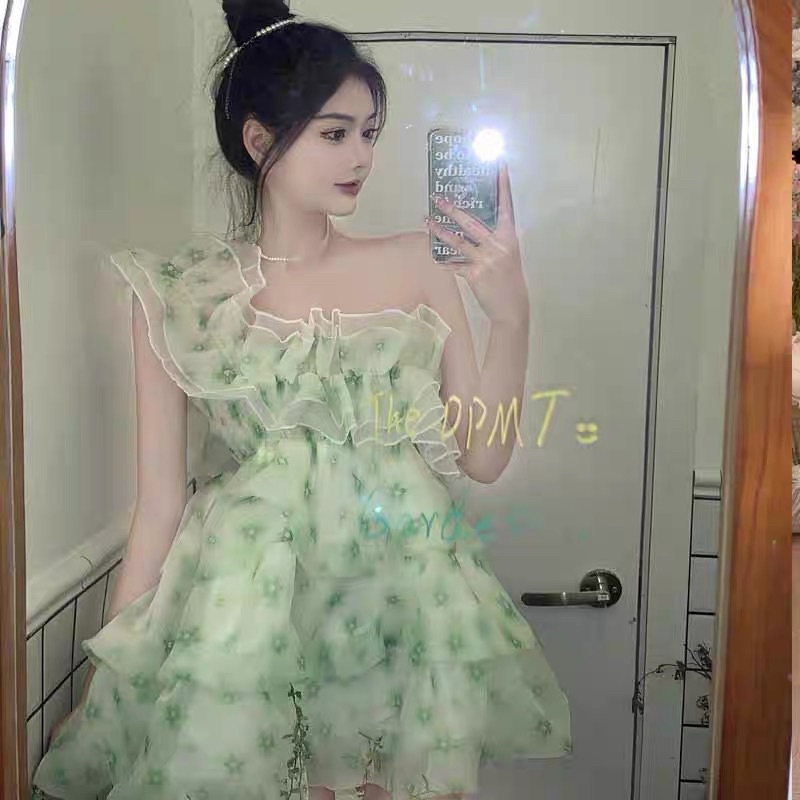 ĐẦM VOAN HOA DÁNG PHỒNG ULZZANG