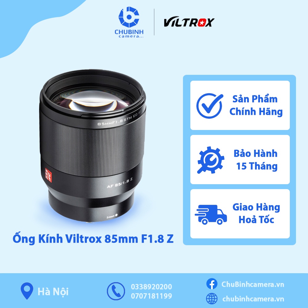 Ống kính Viltrox 85mm F1.8 for Nikon Z | Chính Hãng