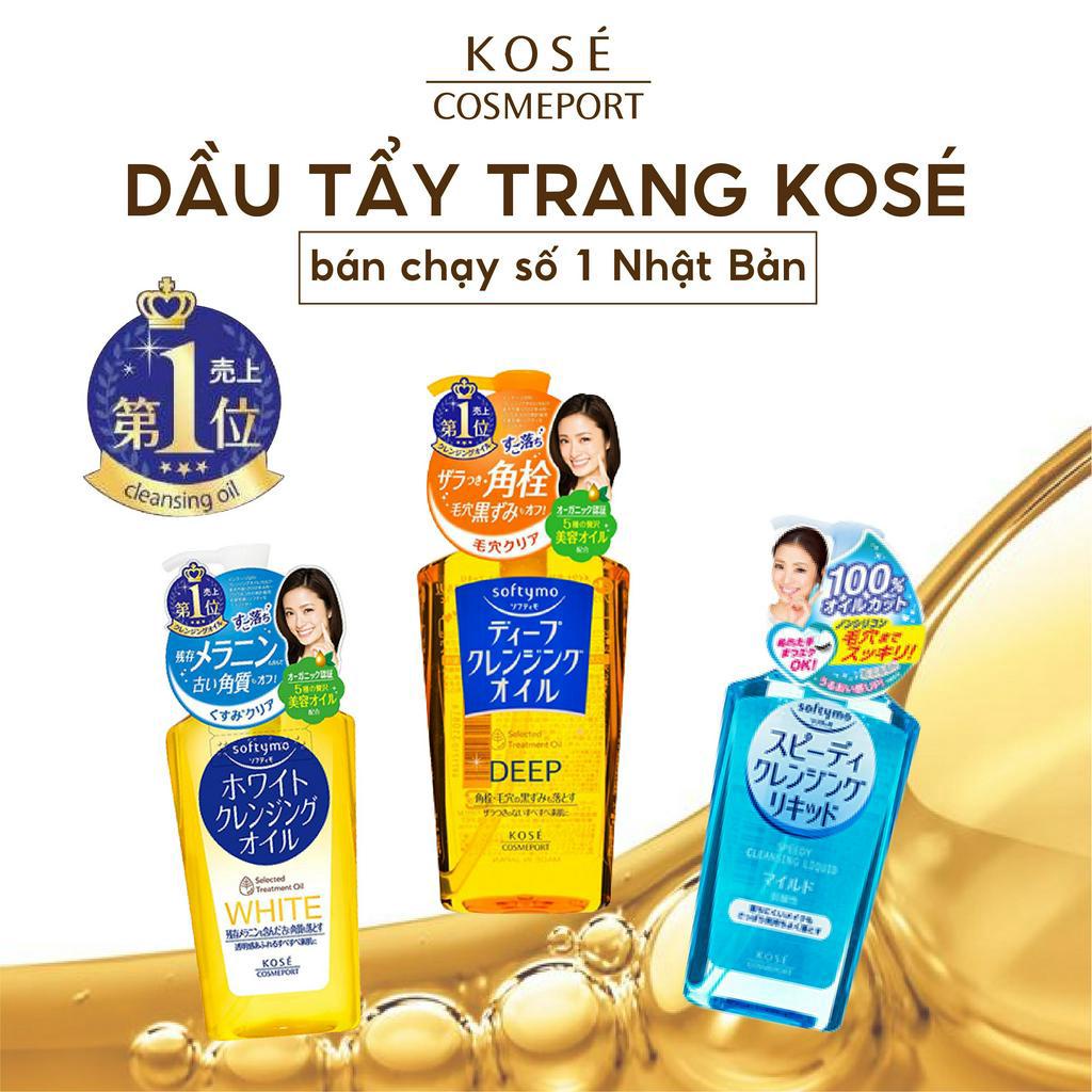 Dầu tẩy trang Kose Softymo Cleansing Oil làm sạch sâu không gây khô da 230ml Nhật Bản