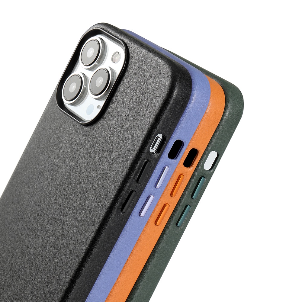 Ốp Chìa Khóa Bằng Da Cao Cấp Cho iPhone 14 13 12 Pro Max 14 Plus