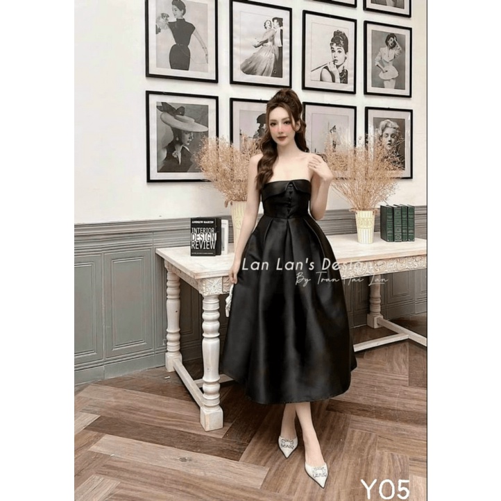 (Free ship) Mẫu Đầm TAPTA Hở Vai Dáng Xòe Xinh Không Tưởng UP VLTN Shop