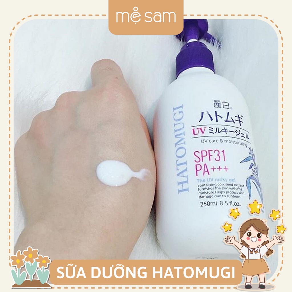 Sữa dưỡng thể chống nắng Hatomugi Nhật 250ml
