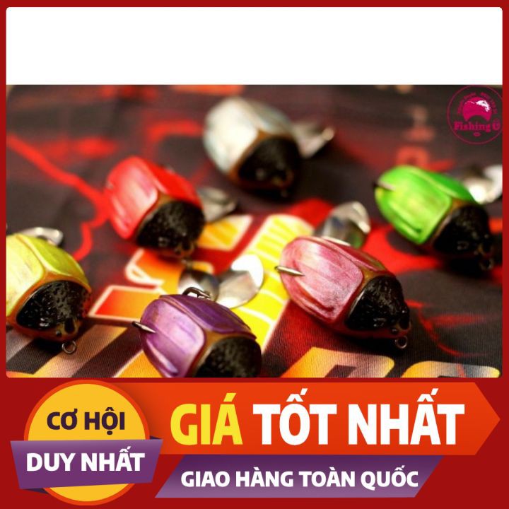 NHÁI HƠI CÂU Lure Frog Toon V5 - Bọ cánh cứng 7g 12g/ [Chính hãng]Mồi Frog Toon V5 lưỡi BKK chuyên lóc Made in Thái Lan