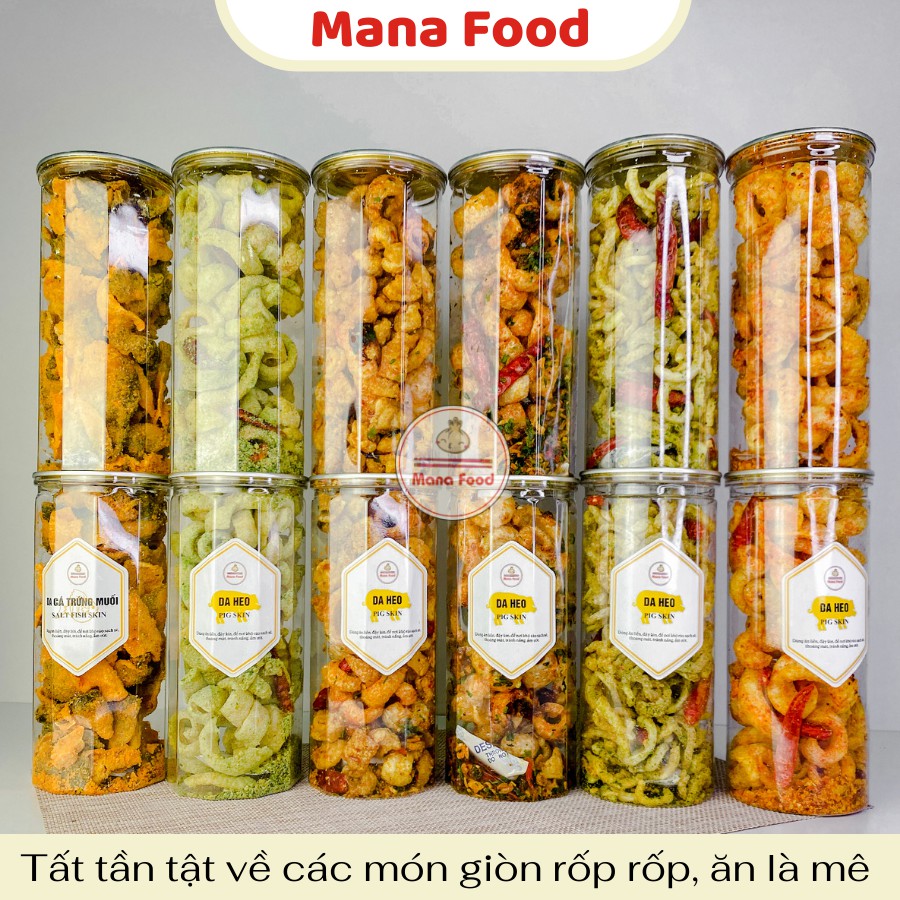 [Mã 267FMCGSALE giảm 8% đơn 500K] 150G Da Heo Muối Ớt Mana Food , da heo mắm hành, da heo tóp mỡ | Giòn rụm - thích mê | BigBuy360 - bigbuy360.vn