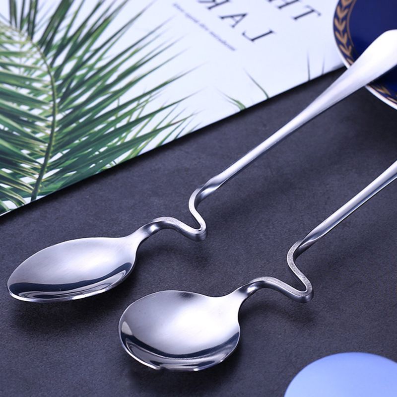 Bộ 6 Muỗng Cà Phê Bằng Thép Không Gỉ Có Móc Treo Tiện Dụng