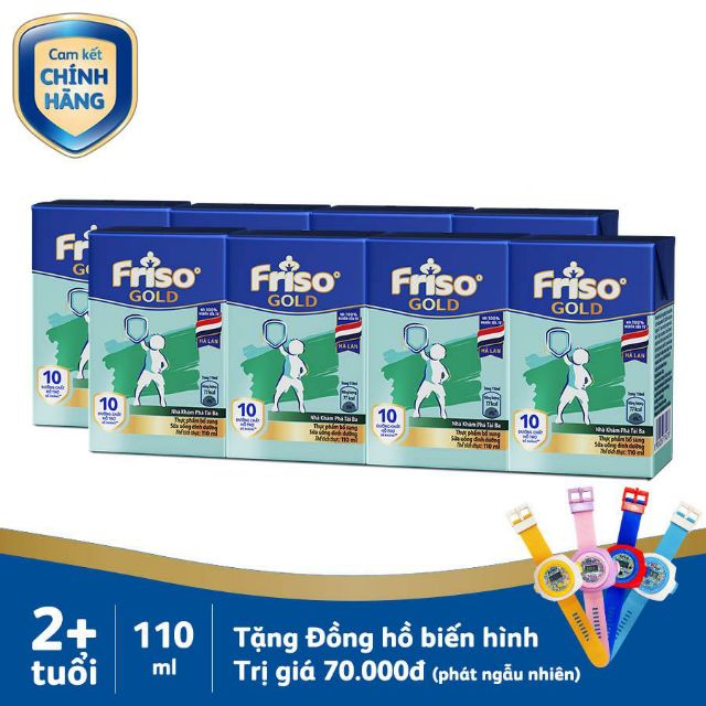[Mã MKBCFCV12 giảm 5% đơn 450K] Thùng Friso pha sẵn dành cho bé 2-4 tuổi 110ml 12lốc /48hộp