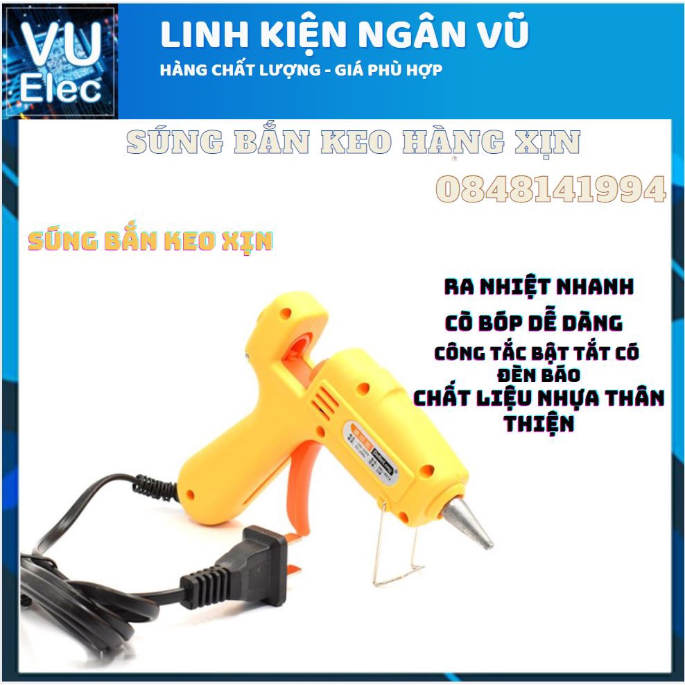 Súng Bắn Keo Nến hàng xịn loại keo nhỏ 7MM, máy bắn keo nến