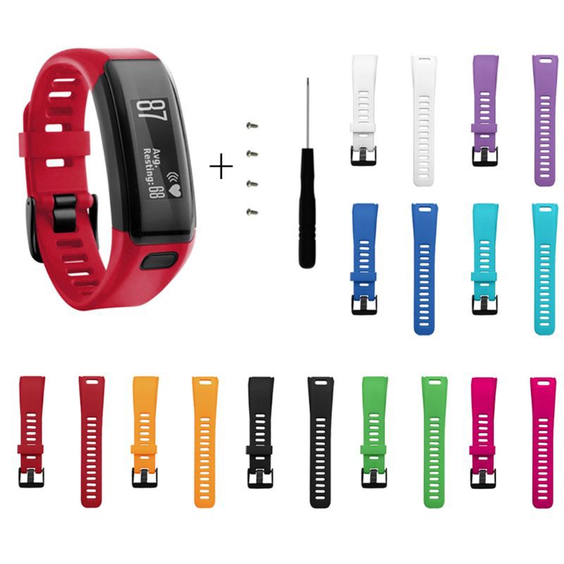 Dây Đeo Silicon Mềm Cho Đồng Hồ Thông Minh Garmin Vivosmart Hr