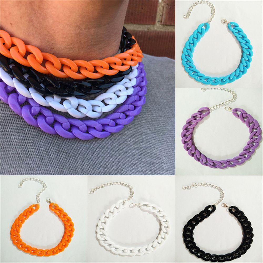 Vòng cổ Mặt Acrylic Khắc Chữ Kat1 Phong Cách Hip Hop Gothic