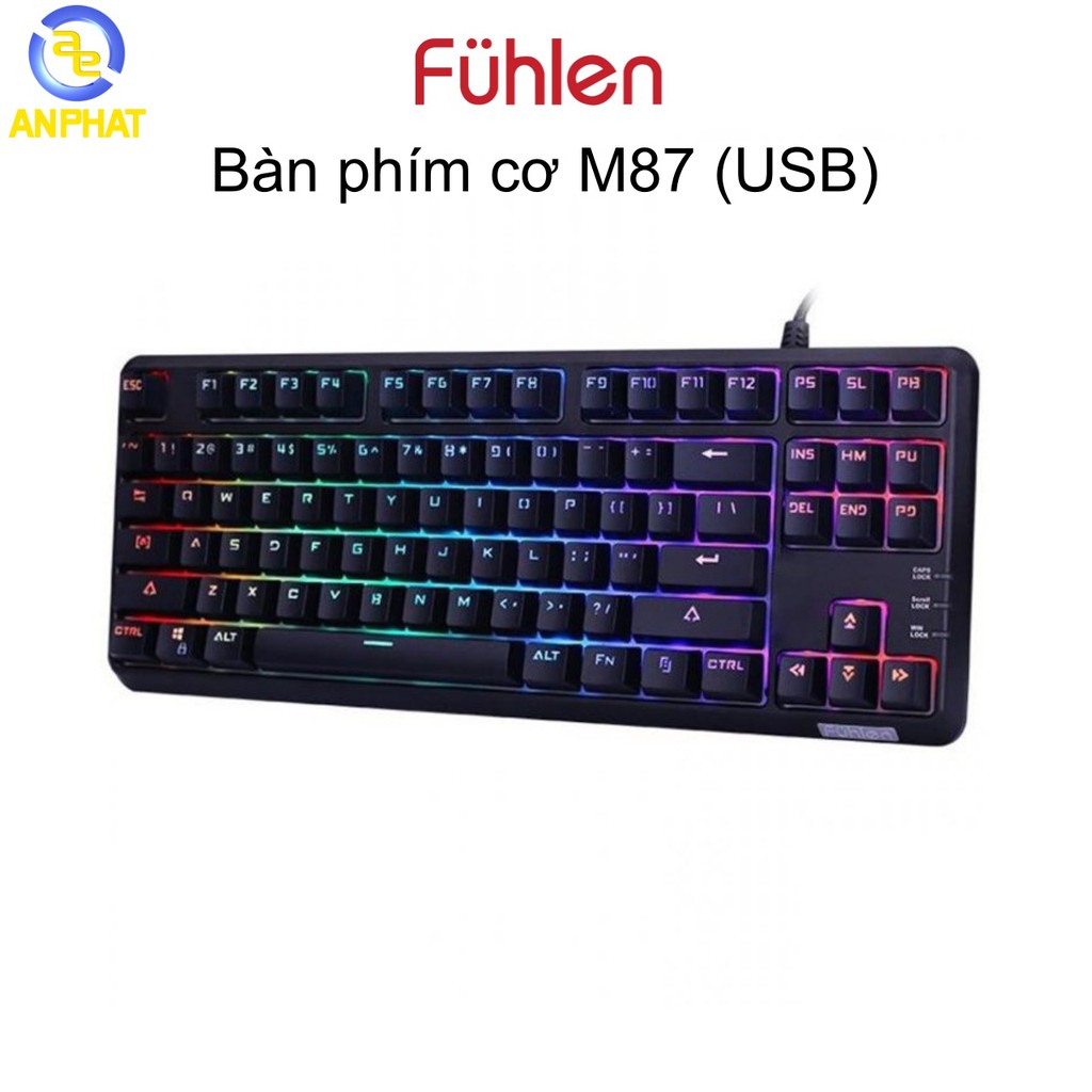 Bàn phím cơ Fuhlen M87s RGB - Hàng chính hãng | BigBuy360 - bigbuy360.vn