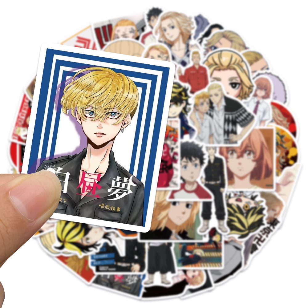 Set 50 miếng dán họa tiết Anime độc đáo dùng trang trí