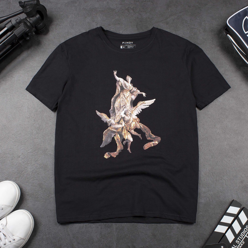 Áo Thun cotton Pandy in hình, tay ngắn Nam Nữ unisex , phông hình thiết kế , áo đôi | BigBuy360 - bigbuy360.vn