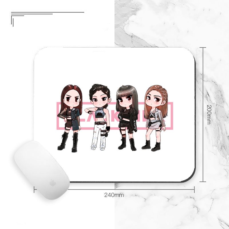 Miếng di chuột in hình BLACK/PINK KILL THIS LOVE CHIBI kpop idol miếng kê chuột miếng lót chuột