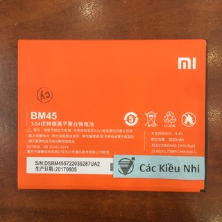 Pin Xiaomi Redmi Note 2 BM- 45