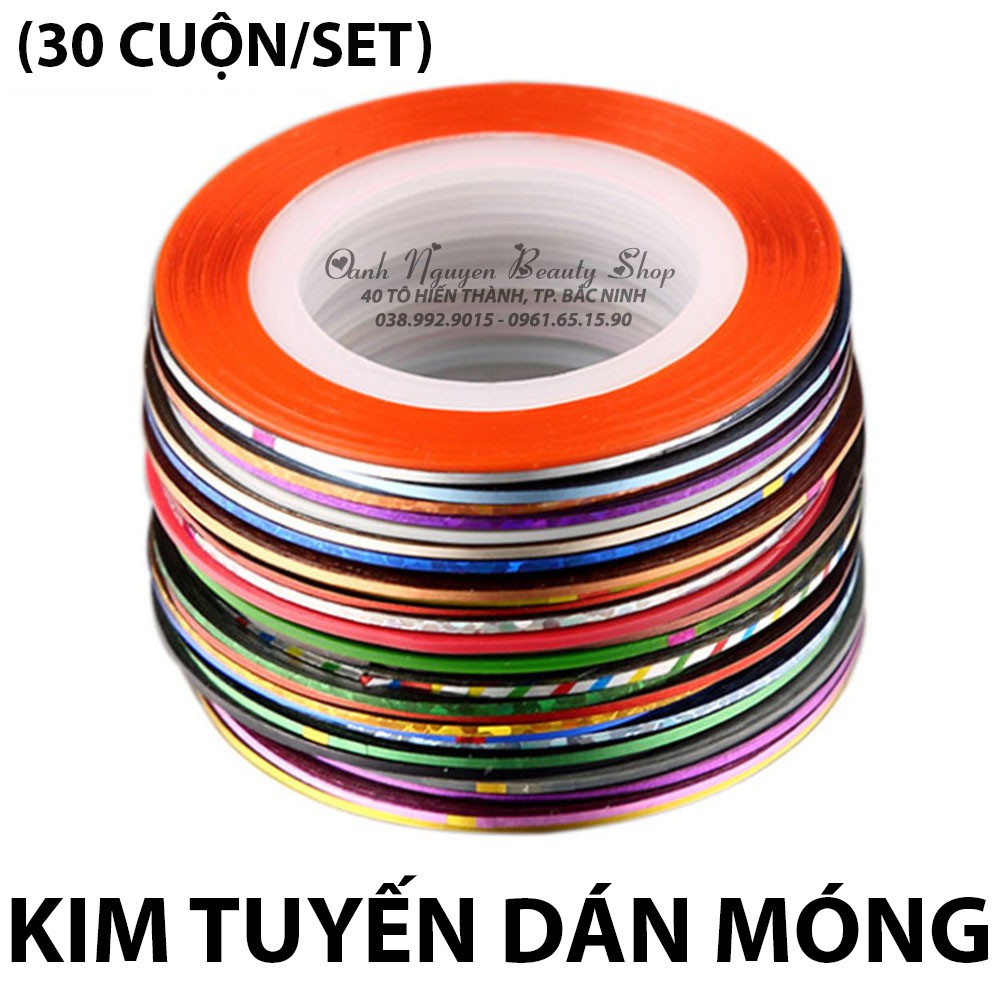 Hộp mica đựng băng kim tuyến dán móng