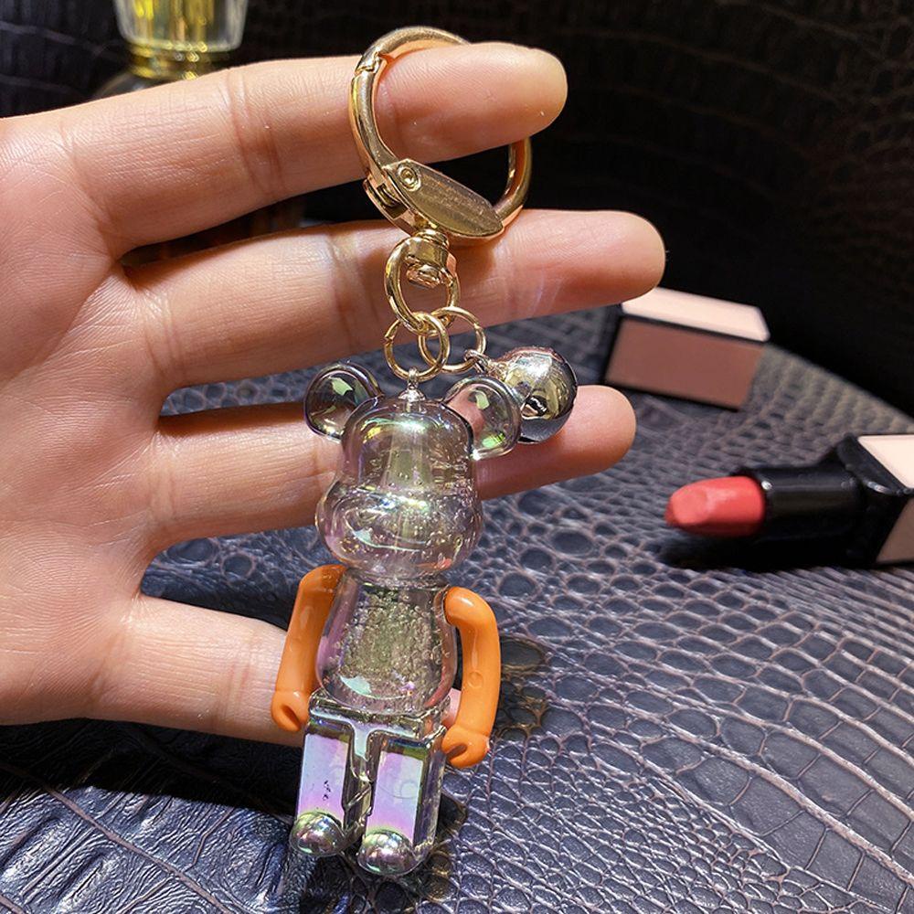 Móc Khóa Hình Gấu Bông Trong Suốt Dễ Thương