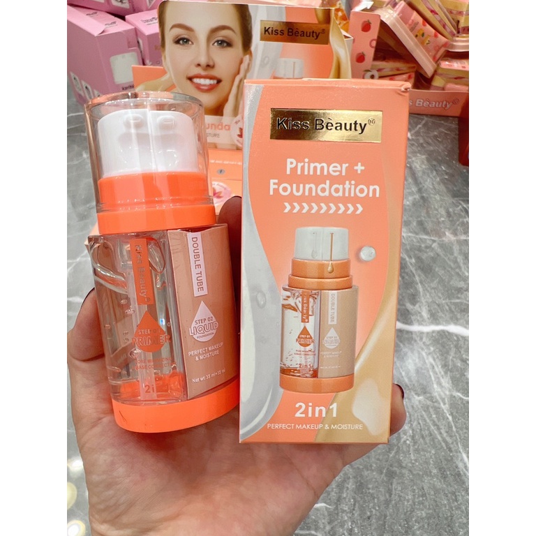 Kem lót + kem nền 2 trong 1 Kissbeauty