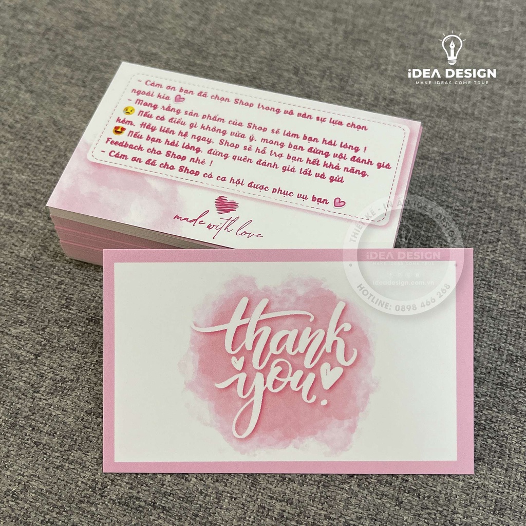 Thank you Card (đính kèm quà tặng)