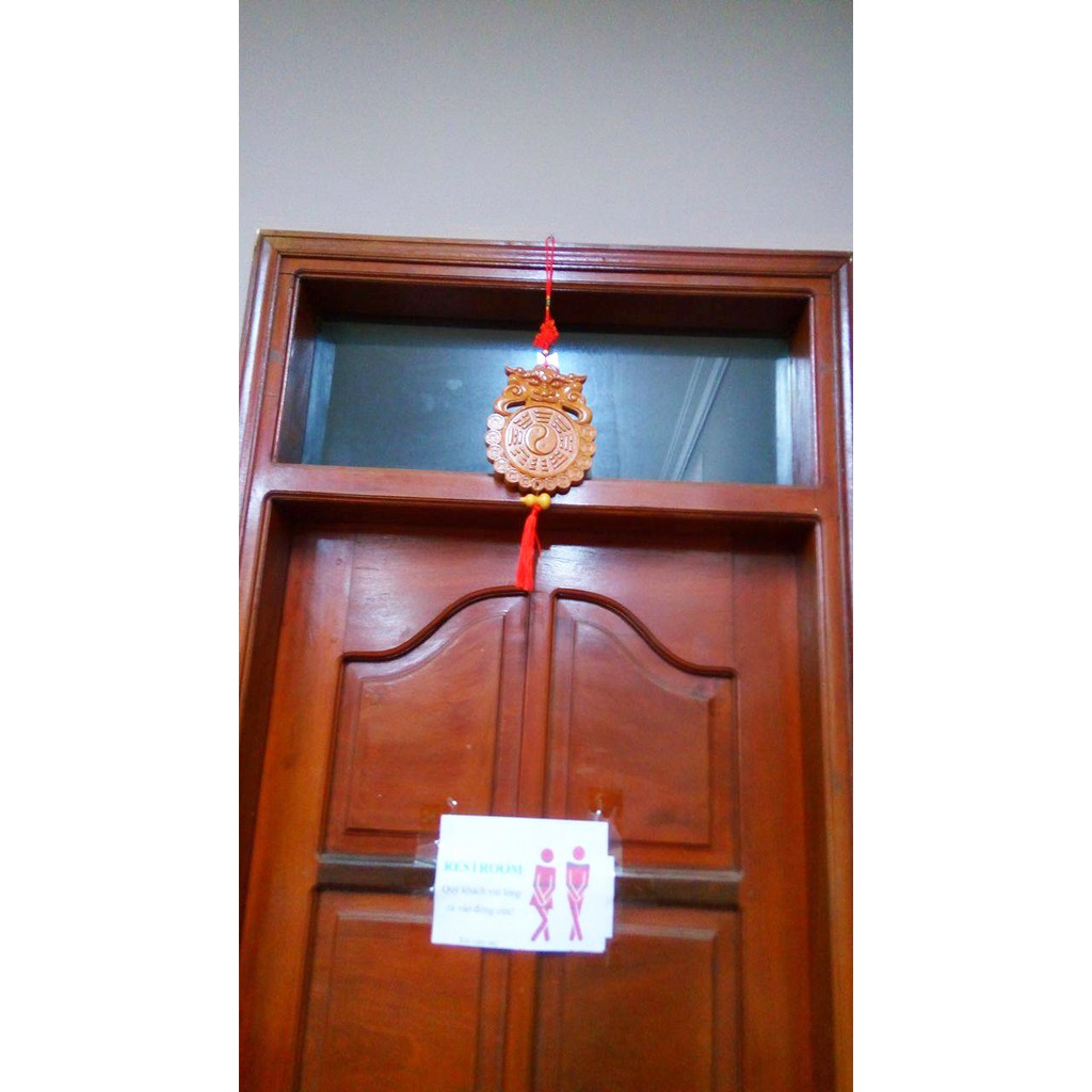 Gương Bát Q.uái Gỗ Đào Hổ Phù - Hóa Giải Nhà Vệ Sinh Sai Phong Thủy - ĐỘC QUYỀN CỦA PHONG THỦY TAM NGUYÊN