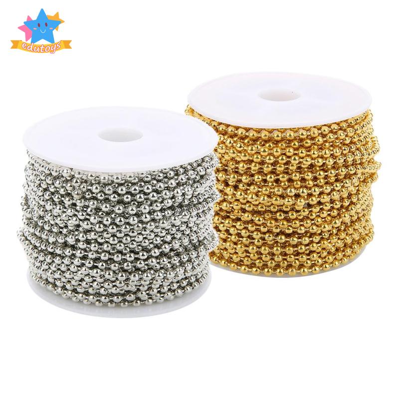 Cuộn Dây Chuỗi Hạt Bằng Sắt 10 Yard 1.5mm Dùng Làm Trang Sức DIY