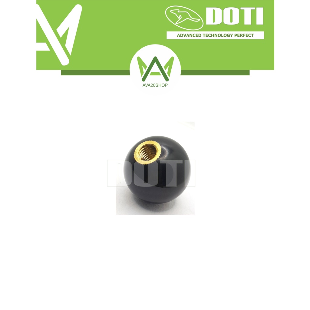 NÚM vặn nhựa DOTI hình tròn 35mm lỗ ren M10
